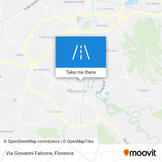 Via Giovanni Falcone map