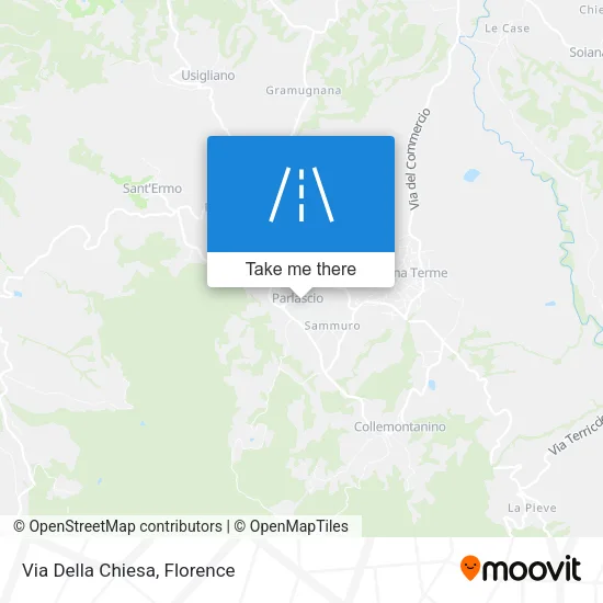Via Della Chiesa map