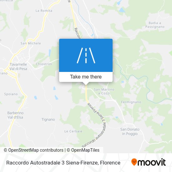 Raccordo Autostradale 3 Siena-Firenze map