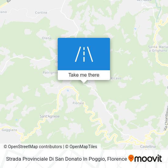 Strada Provinciale Di San Donato In Poggio map