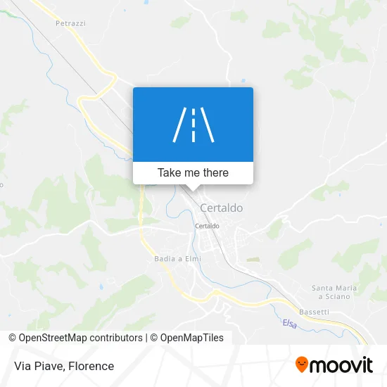 Via Piave map