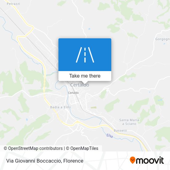 Via Giovanni Boccaccio map
