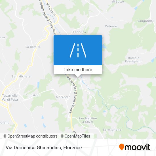 Via Domenico Ghirlandaio map