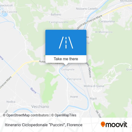 Itinerario Ciclopedonale “Puccini” map