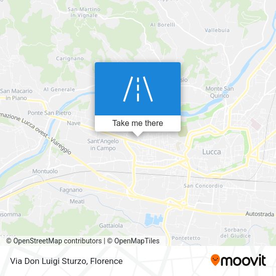 Via Don Luigi Sturzo map