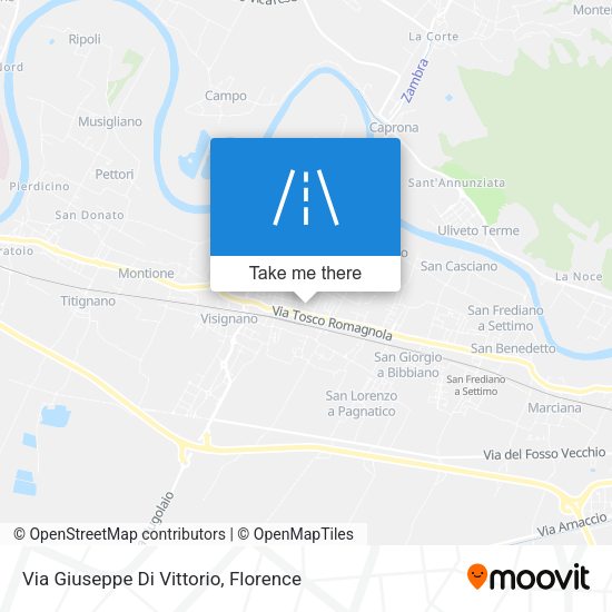 Via Giuseppe Di Vittorio map