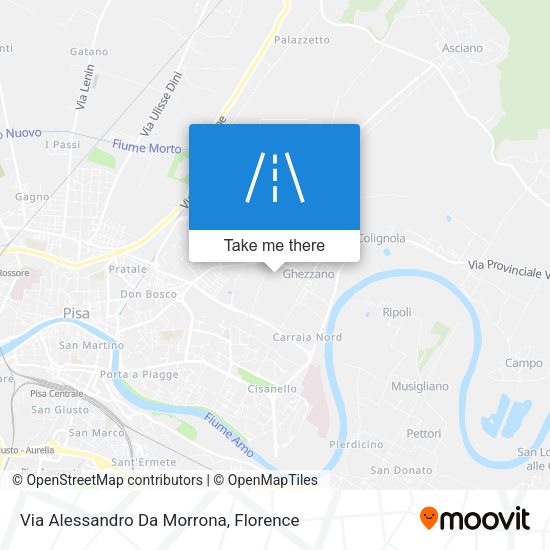 Via Alessandro Da Morrona map