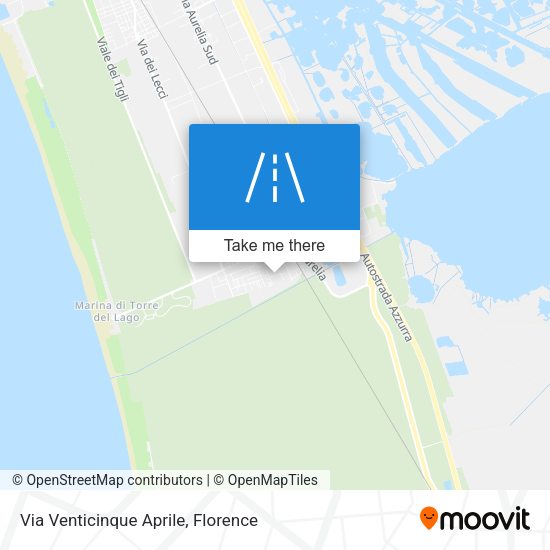 Via Venticinque Aprile map