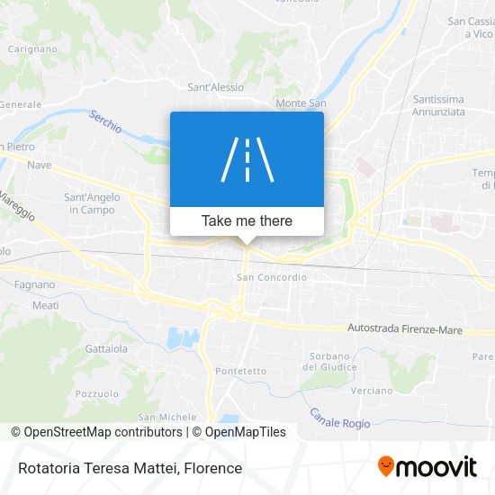 Rotatoria Teresa Mattei map