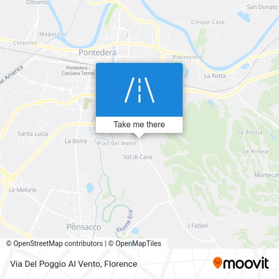 Via Del Poggio Al Vento map