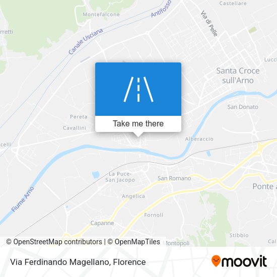 Via Ferdinando Magellano map