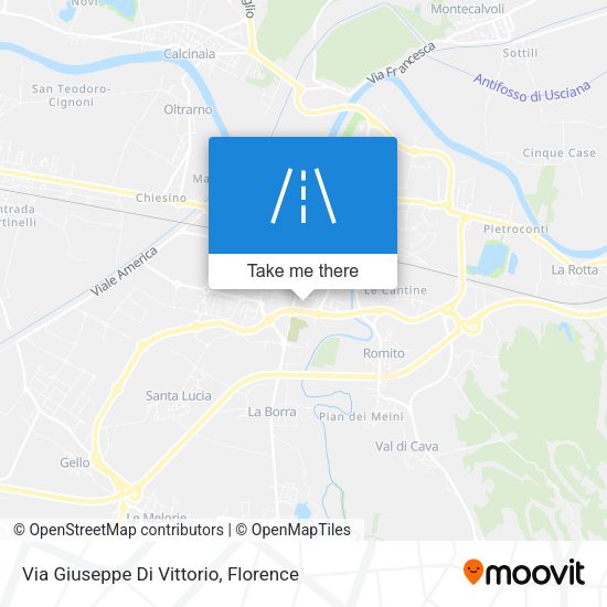 Via Giuseppe Di Vittorio map