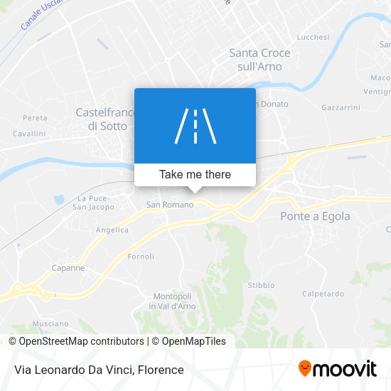Via Leonardo Da Vinci map