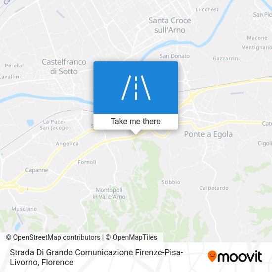 Strada Di Grande Comunicazione Firenze-Pisa-Livorno map