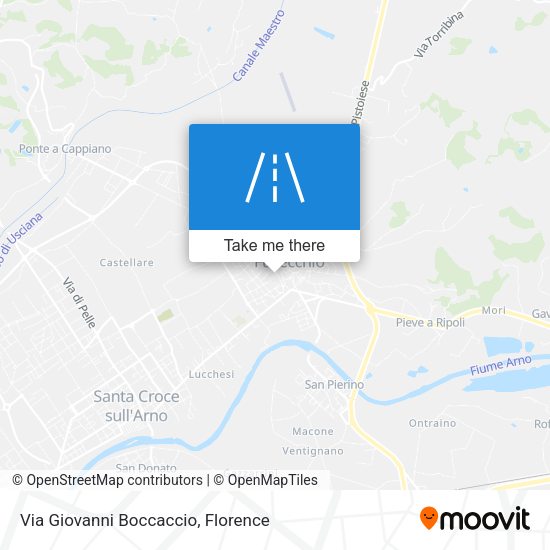 Via Giovanni Boccaccio map