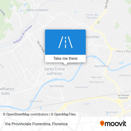 Via Provinciale Fiorentina map
