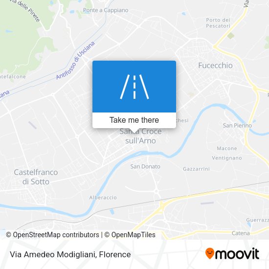 Via Amedeo Modigliani map