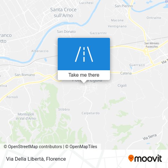 Via Della Libertà map