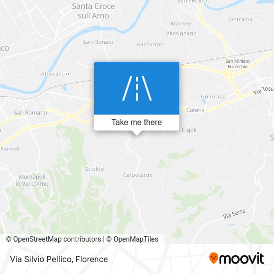 Via Silvio Pellico map