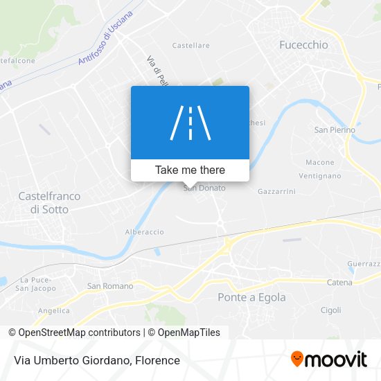 Via Umberto Giordano map