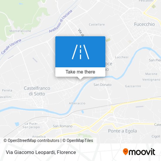 Via Giacomo Leopardi map