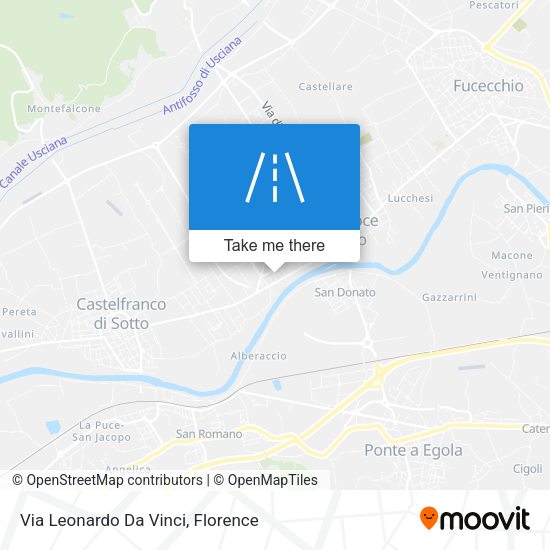 Via Leonardo Da Vinci map