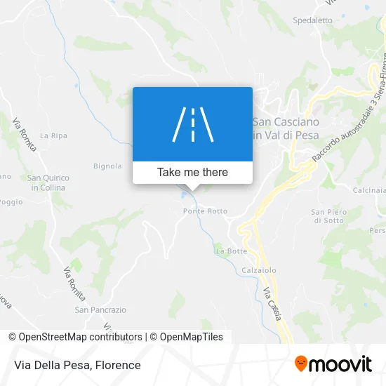 Via Della Pesa map