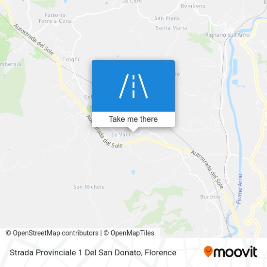 Strada Provinciale 1 Del San Donato map