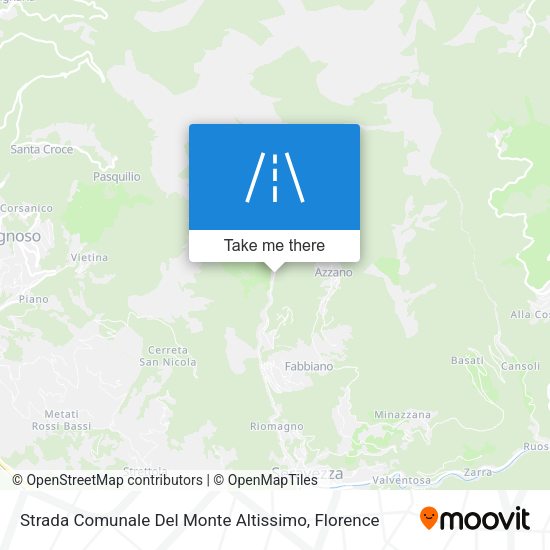 Strada Comunale Del Monte Altissimo map