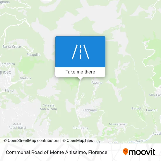 Communal Road of Monte Altissimo map