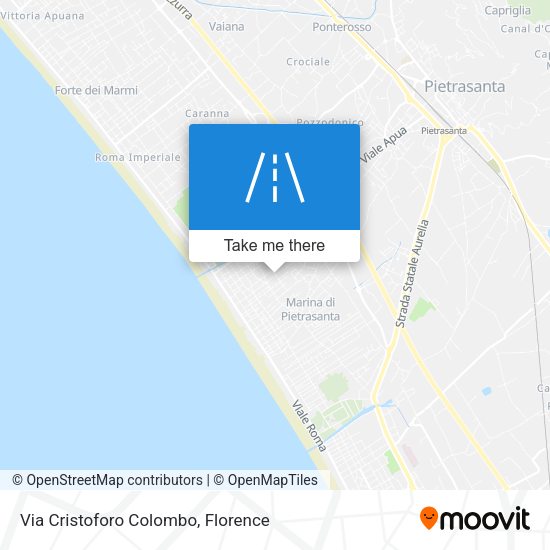 Via Cristoforo Colombo map