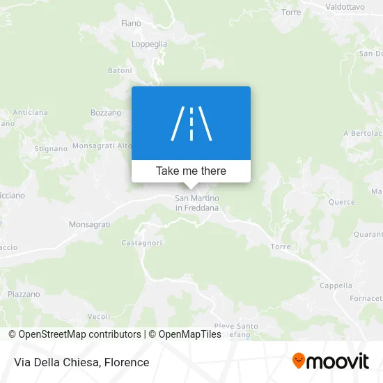 Via Della Chiesa map
