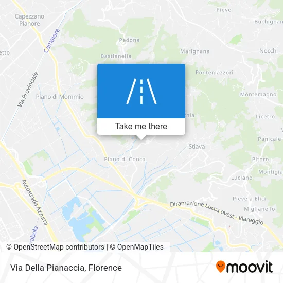 Via Della Pianaccia map