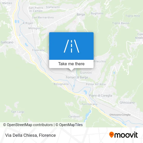 Via Della Chiesa map