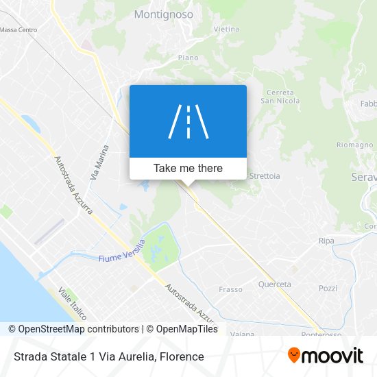 Strada Statale 1 Via Aurelia map
