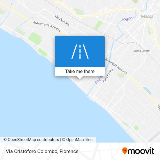 Via Cristoforo Colombo map