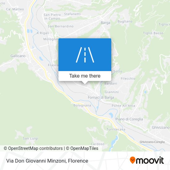 Via Don Giovanni Minzoni map
