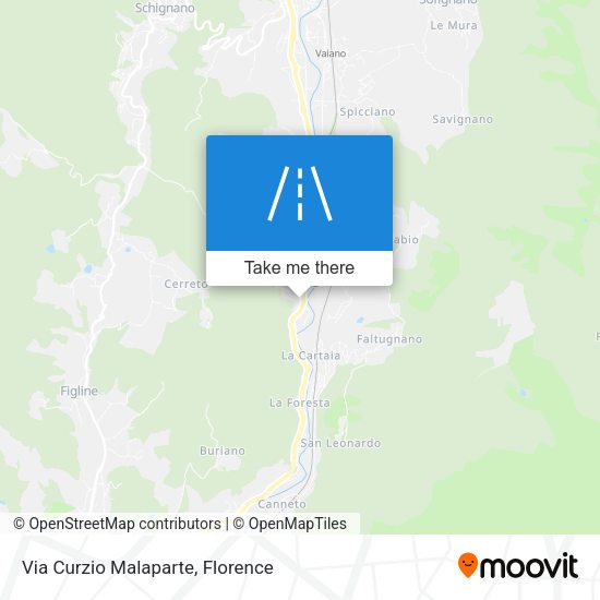 Via Curzio Malaparte map