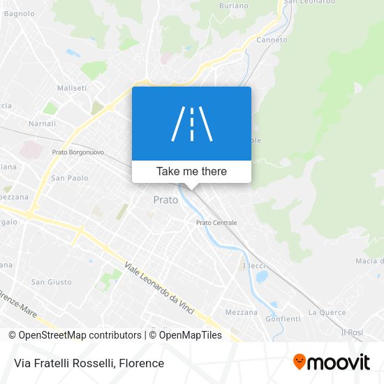 Via Fratelli Rosselli map