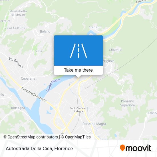 Autostrada Della Cisa map