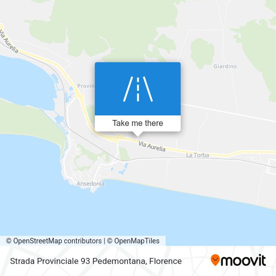 Strada Provinciale 93 Pedemontana map