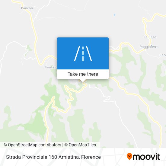 Strada Provinciale 160 Amiatina map