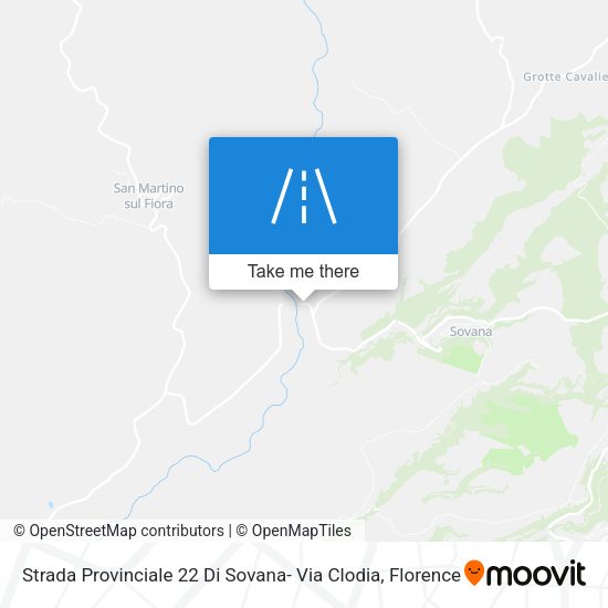 Strada Provinciale 22 Di Sovana- Via Clodia map