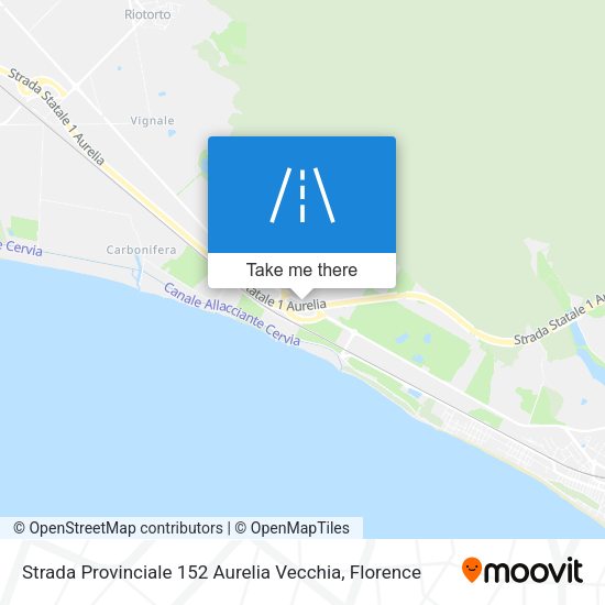 Strada Provinciale 152 Aurelia Vecchia map