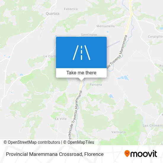 Provincial Maremmana Crossroad map