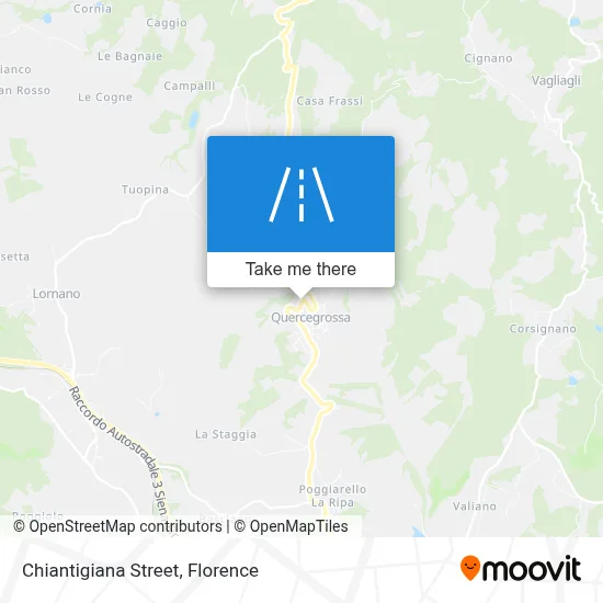 Chiantigiana Street map