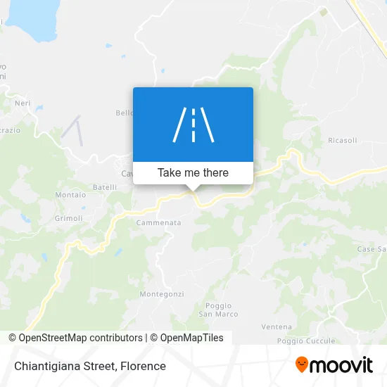Chiantigiana Street map