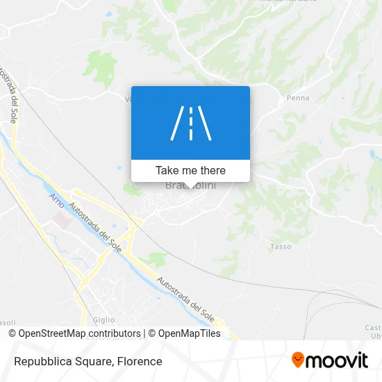 Repubblica Square map