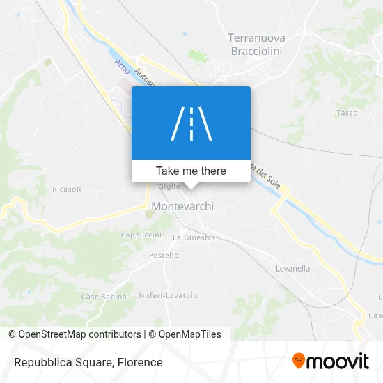 Repubblica Square map