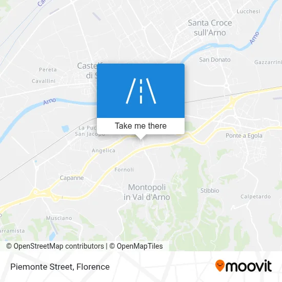 Piemonte Street map